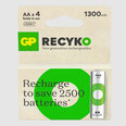 Batterij oplaadbaar GP-AA 1300 mAH 4 st