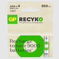 Batterij oplaadbaar GP-AAA 1000 mAH 4 st