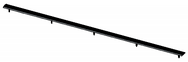 Aluminium eind bevestigingsprofiel 180 cm inclusief regelnagels