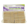 Wasknijpers hout &agrave; 36st