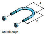 Draadbeugel 2" x 90 mm