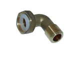Haakse koppeling 3/4" x 1/2"