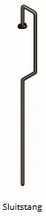 Sluitstang 100 cm