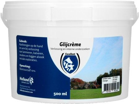 Glijcreme emmer 500 ml