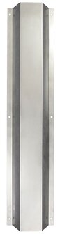 Beschermplaat inox 100x21,51x6 cm