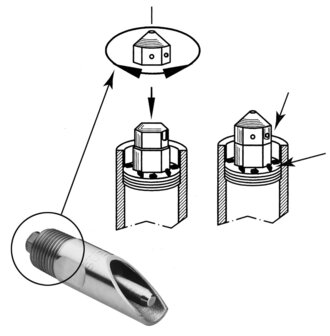 Bijtnippel 293 inox 1/2