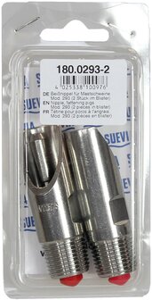 Bijtnippel 293 inox 1/2&quot; (2st./blister)