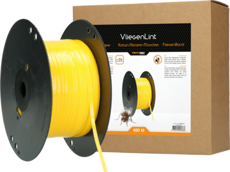 Knock Pest Vliegenlint Vervangingsrol geel 400 m