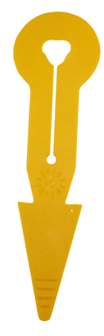 Pijl I+R met gleuf geel (BoviClip/Auriplak)