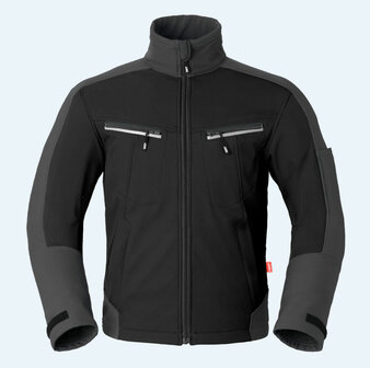 Havep Attitude Softshell jas 40145, Zwart/Charcoal grijs