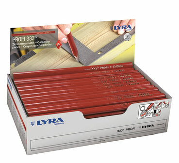 Timmermanspotlood rood Lyra 24 cm