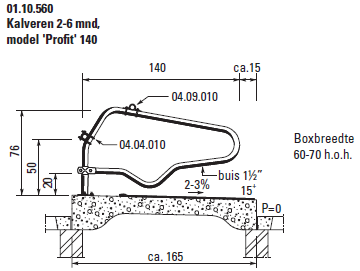 Model Profit kalveren 140 cm