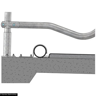 Klembeugel voor knieboombuis PE125