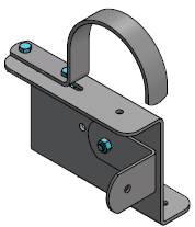 Knieboomsteun 20 cm voor PE160, compleet