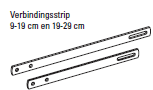 Verbindingsstrip 0-9 cm voor zelfsluitend voerhek
