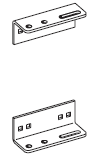 Stel voerhekbevestigingen aan staander of muur, 0-5 cm