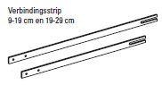 Verbindingsstrip 9-19 cm voor veiligheidsvoerhek