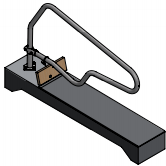 Knieboombevestiging 1,5&quot; compleet voor JV