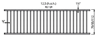 Afscheidingshek voor jongvee, 95 cm hoog, 215 cm lang