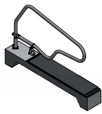 PE125 knieboomsteun voor ligboxafscheiding model comfort en profit