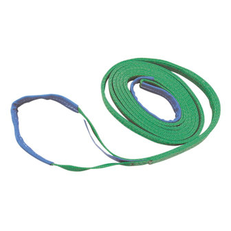 Hijsband 2-laags -groen-  2m/ 60mm, 2 ton