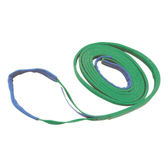 Hijsband 2-laags -groen-  4m/ 60mm, 2 ton