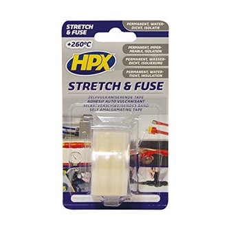 Stretch&amp;Fuse reparatietape silicone transparant 25 mm x 3 m