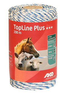 AKO TopLine Plus schrikdraad wit/blauw 3x0.30 TriCond, 200m