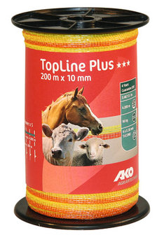 AKO TopLine Plus schriklint geel/oranje 1cm-200m