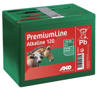 AKO ALKALINE droge batterij 9 V, 120 Ah