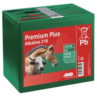 AKO ALKALINE droge batterij 9 V, 210 Ah