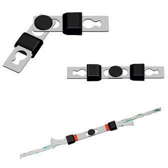 AKO Koordverbinder Litzclip RVS 6mm -Safety Link- (6 stuks)