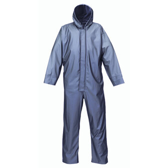 Stretch regenoverall blauw