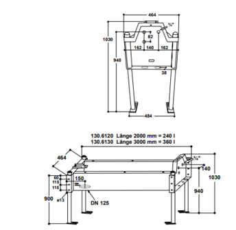 Volume drinkbak 3 mtr 360 ltr