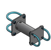 Afstandhouder voor frontbuis 2,5&quot;