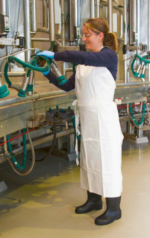 Melkschort 80 x 120 cm wit