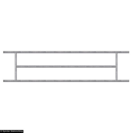Afscheidingshek voor grootvee, 79 cm hoog, 400 cm lang