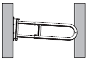 instelbaar terugvalhek, 110-145cm