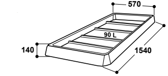 Klauwenbad KB 150 schaap/geit