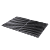 Borstelmat voor Paard, Kalf, Geit Zwart (L60xB40cm)