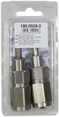 Stiftnippel model 559 inox 1/2"" bi. (2 st./blister)
