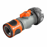 Slangstuk + reguleerventiel 3/4" Gardena