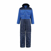 Doorwerk-/ winteroverall marine/korenblauw