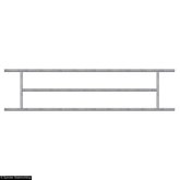 Afscheidingshek voor grootvee, 79 cm hoog, 400 cm lang