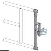Universeel sluitpunt voor hekhoogte 79 cm