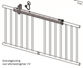 Overslagsluiting voor afscheidingshekken