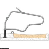 Model Profit grootvee 206 cm voor diepstrooisel met opbouw/instort montagevoet Model Profit grootvee 206 cm voor diepstrooisel met opbouw/instort montagevoet