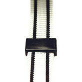 Opschuifblokje kunststof zwart