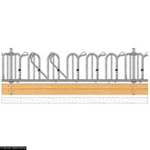 Zweeds voerhek jongvee 281 cm, 6 vreetplaatsen