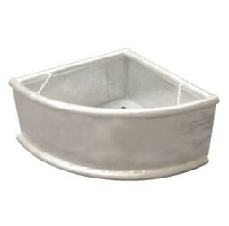 Voerbak gegalvaniseerd paard, Hoekmodel Voerbak gegalvaniseerd paard, Hoekmodel